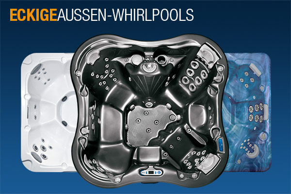 Eckige Aussen-Whirlpools
